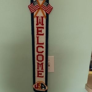 Patriotic Welcome door hanger